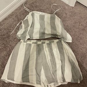 Worn twice striped matching set